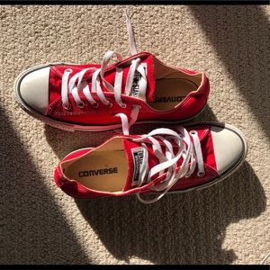 Red Low Rise Converse